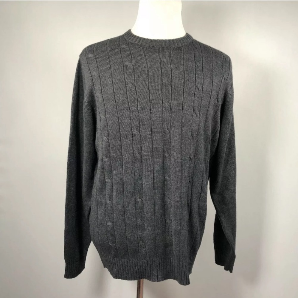 Men's Oscar De La Renta Cable Knit Sweater